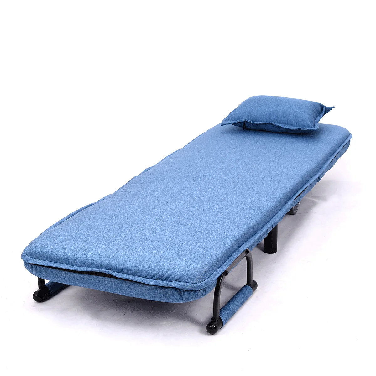 Giantex Convertible Sofa Bed Modern Folding Arm Chair Sleeper Leisure Recliner Living Room Lounge Couch Furniture HW54759BL