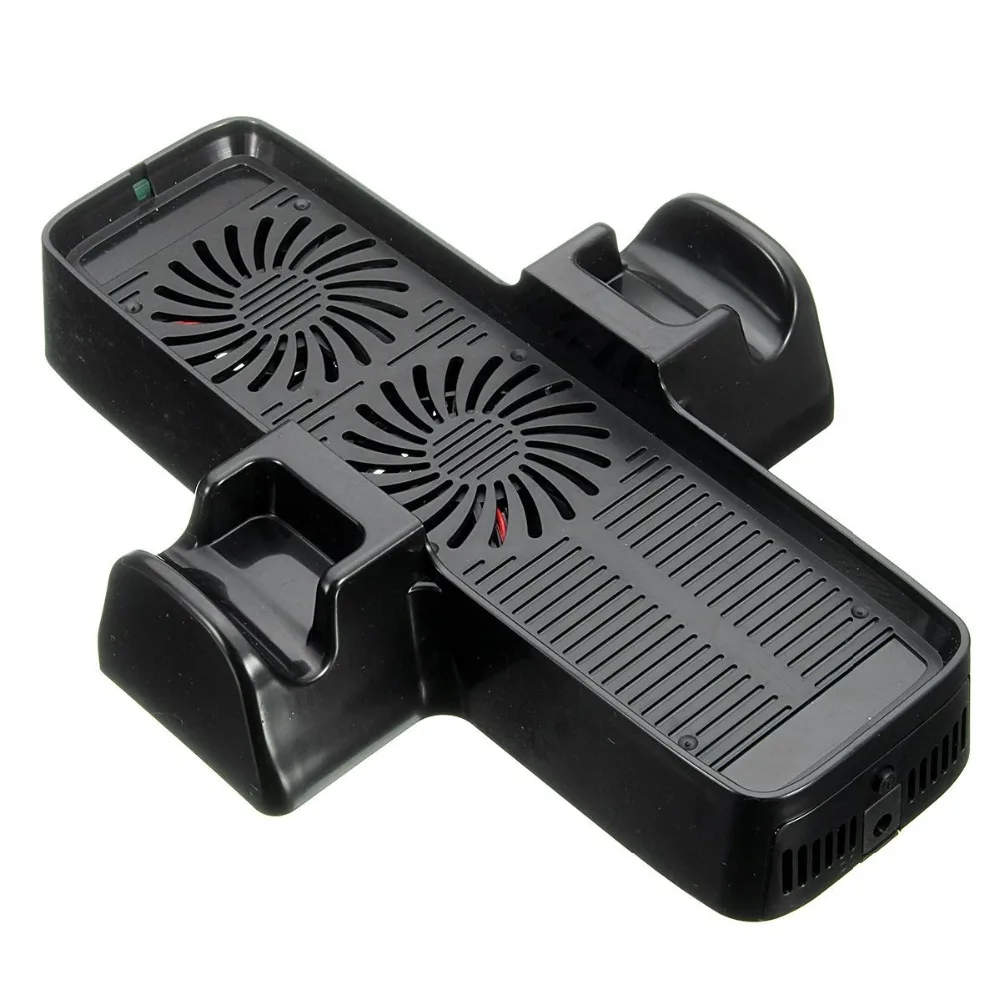 

3 in 1 Vertical Charging Dock Station Cooling Fan Stand With 51cm USB Cable For Xbox 360 Slim Console Free Shipping