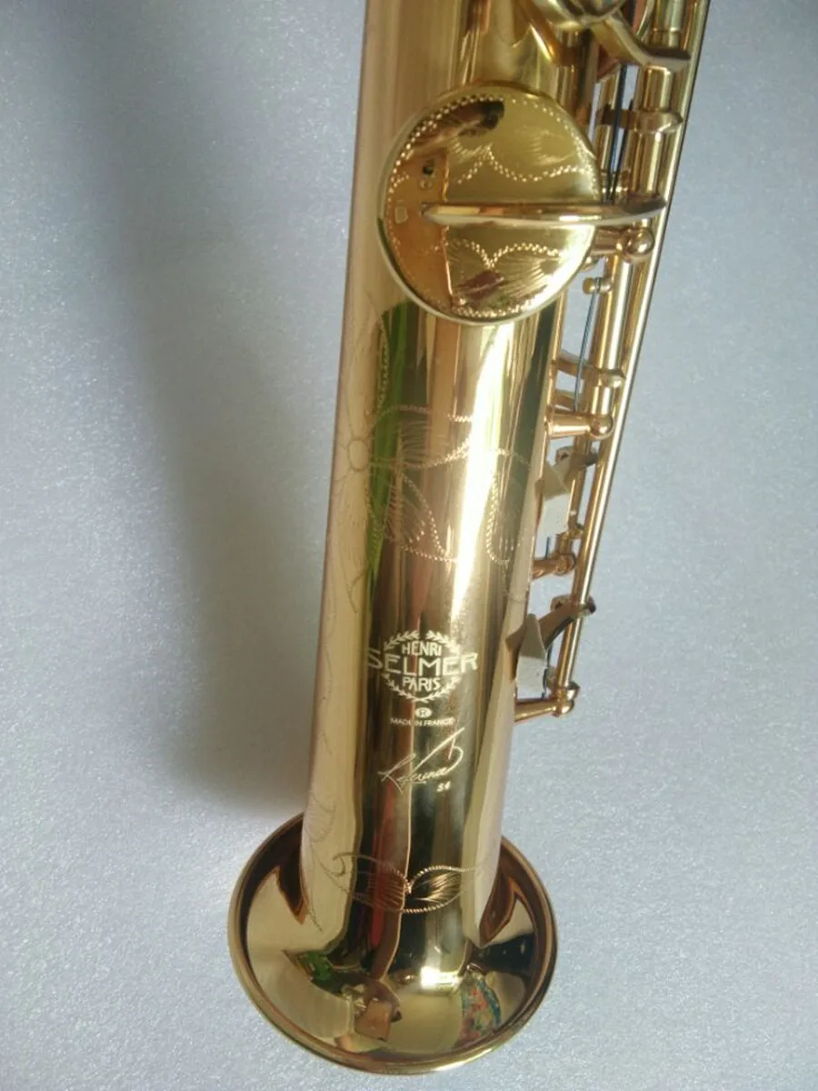

Soprano sax New Gold 54 B flat Soprano saxophone High Quality musical instruments Soprano professional shipping Case
