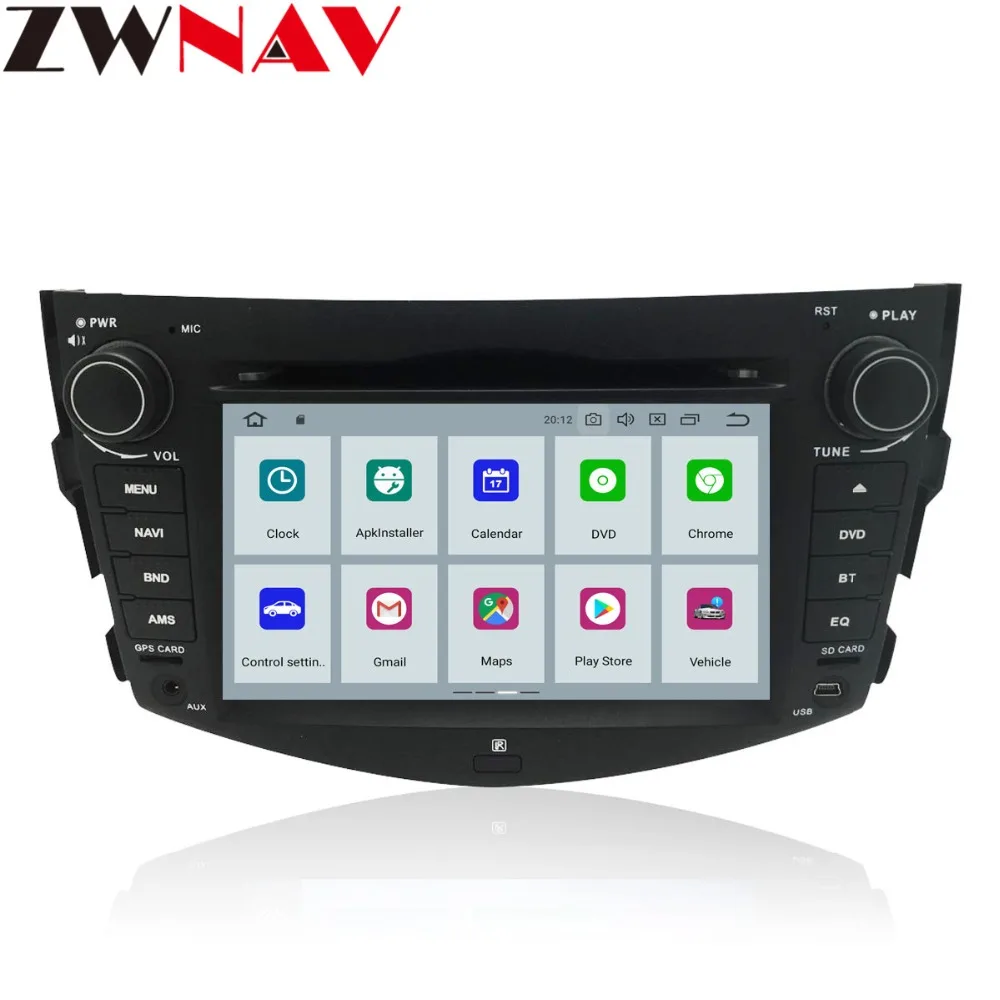 Sale ZWNAV Android 9.0 4+32GB Car DVD Player for Toyota RAV4 2006-2012 Radio Ibiza GPS Navigation Mirroring link head unit px5 1