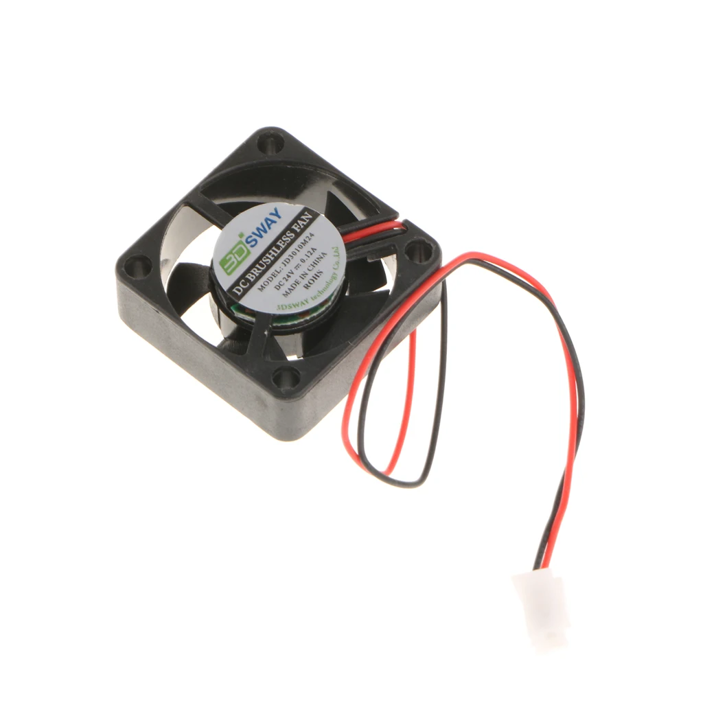 3D Printer 30x30x10mm 24V DC Cooling Fan Wired Hydraulic Fans Cooler Silent 
