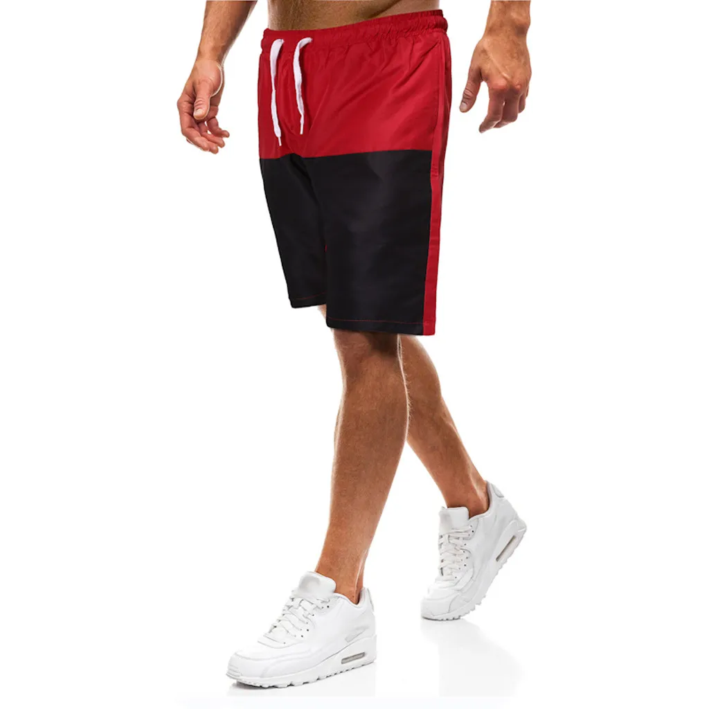 Новые мужские шорты Горячая Распродажа повседневные пляжные шорты мужские спортивные модные Лоскутные повседневные свободные спортивные
