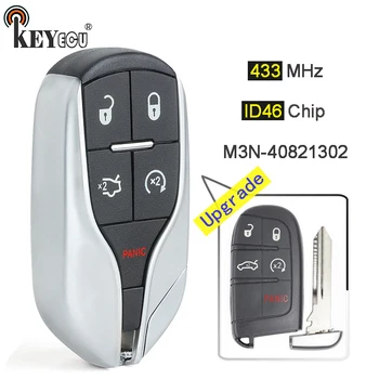 Keyforkess 433MHz ID46 Chip M3N-40821302 aggiornato 4 1 5 pulsanti Smart Remote Key Fob per Chrysler 300 Dodge Challenger Fiat 500L