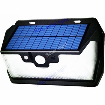 

55 LED 900lm Solar Light remote control radar smart 3 side lighting Separable 28 street wall lamp yard camp garage