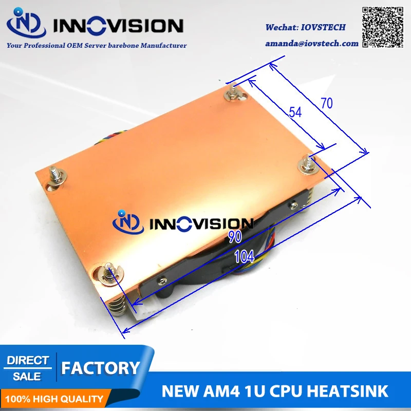  Neue AM4 kühlkörper AMD4 1U cpu kühler für 1U server 28mm höhe