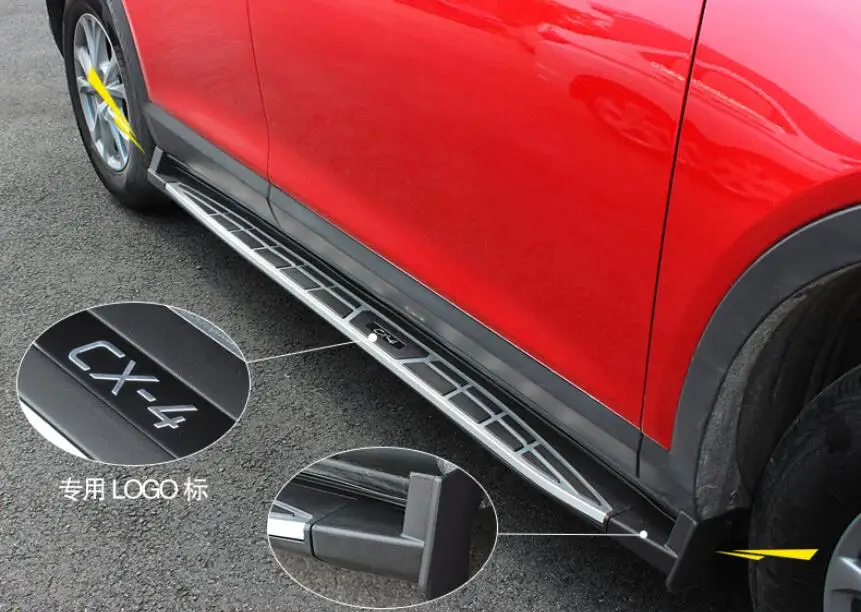  For Mazda CX-4 CX4 2016.2017 Car Running Boards Auto Side Step Bar Pedals High Quality Cayenne Sect