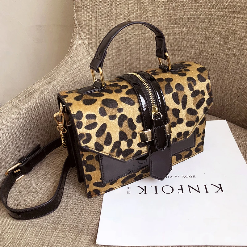 

Retro Small Leopard Print Flap Bags For Women 2018 Leather Mini Handbag Ladies Shoulder Bag Lady Messenger Crossbody Hand Bag