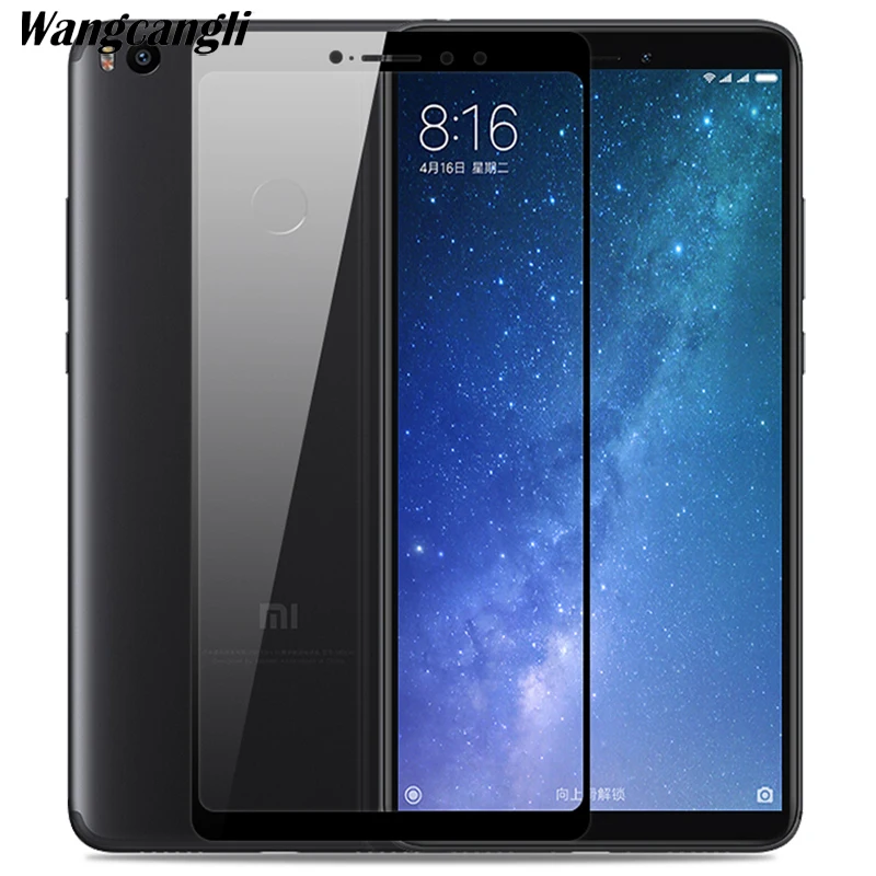 

Screen Protector For Xiaomi Mi Max 3 Tempered Glass For Xiaomi Mi Max 3 Glass Full screen coverage Hard edge Protective Film