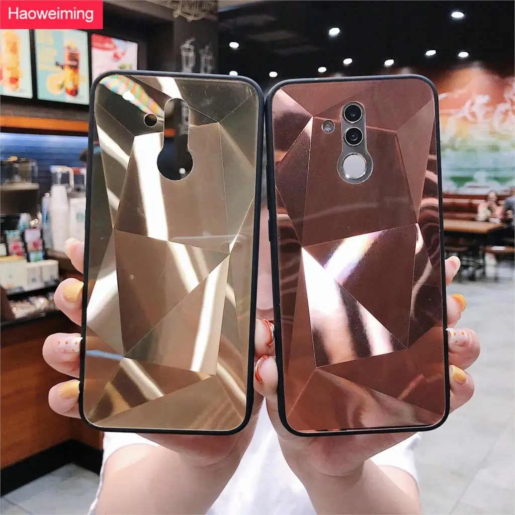 3D Алмазная Призма лазерный Желейный чехол для телефона huawei P20 P30 mate 20 Lite Plus Pro Nova 3e