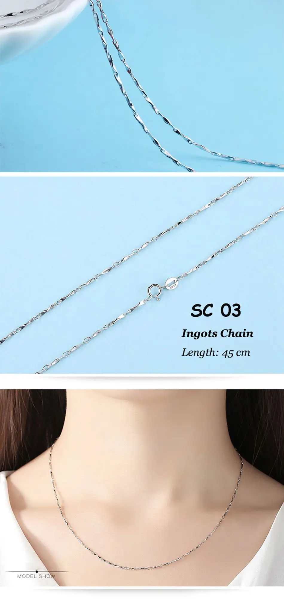 ORSA JEWELS Genuine 925 Sterling Silver Necklace Figaro O-ring Neck Chain Twisted Snake Bar Singapore Box Chain Necklace Women 1 ORSA JEWELS Genuine 925 Sterling Silver Necklace Figaro O-ring Neck Chain Twisted Snake Bar Singapore Box Chain Necklace Women 1