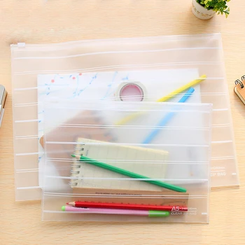 

1PC File Bag 2 Size Document Bag Waterproof File Transparent Presentation Folder Organizer School Office Stationery Gift sl1115