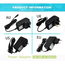 Адаптер переменного тока 5 В 1.5A разъем пост. тока 3,5 мм длина кабеля 1,5 м DASJACA наблюдения ac-адаптер для камеры