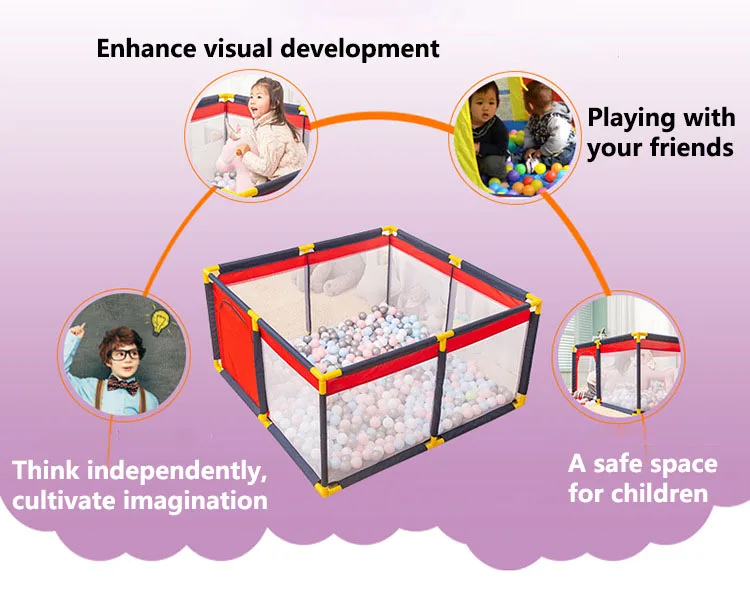 Детский Блестящий детский манеж для детей, забор для детей шары для пула, детская палатка, Детские Защитные барьеры для детей 0-6 лет