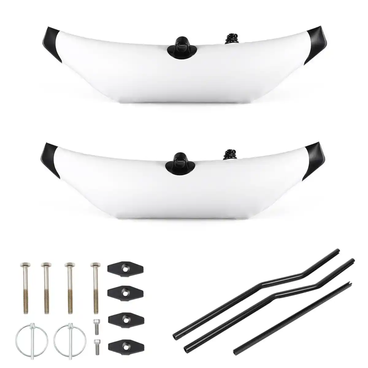 Opblaasbare Kajak Stabilisator PVC Kano Outrigger Kit Drijvende Balanceerboot Accessoire (Wit
