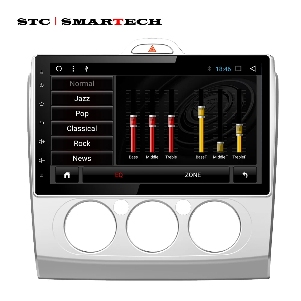 Flash Deal SMARTECH 2 Din Android 8.1 OS Car Audio Radio GPS System For Ford Focus2 Focus 2008-2011 Octa-Core 2GB RAM 32GB ROM With CAN-BUS 8