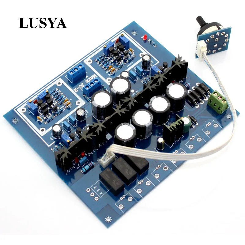 

Lusya HIFI JC-2 Preamplifier Board With 3 Ways Input Switch Preamp Board ZTX550 ZTX450 K364 J104 IRF610 IRF9610 T0401