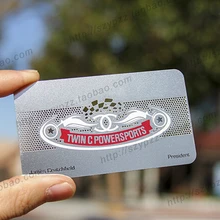 Металлический цвет, металлические визитки, 100 шт в партии роскошный Металл Бизнес ВИП-карта карты, двухсторонняя № 3010