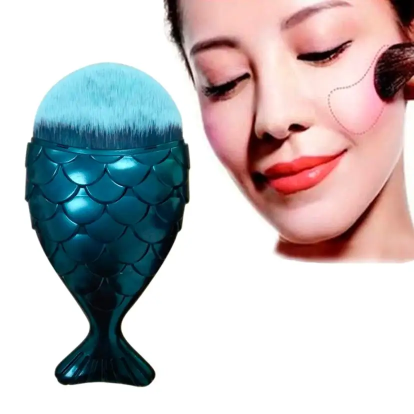 Makeup Fish Scale Makeup Brush Fishtail Bottom Brush Powder Blush