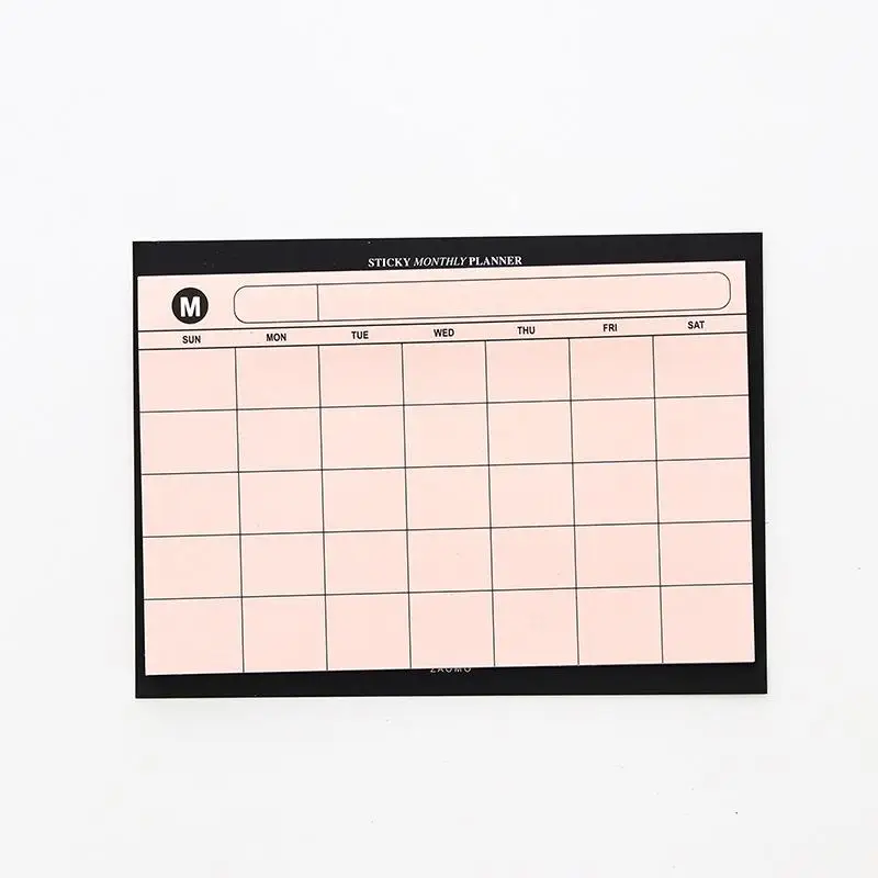 Креативное обучение работа план качество бумаги липкий блокнот для заметок Kawaii канцелярские принадлежности офисные принадлежности Школьные принадлежности Bts инструменты - Цвет: Розовый