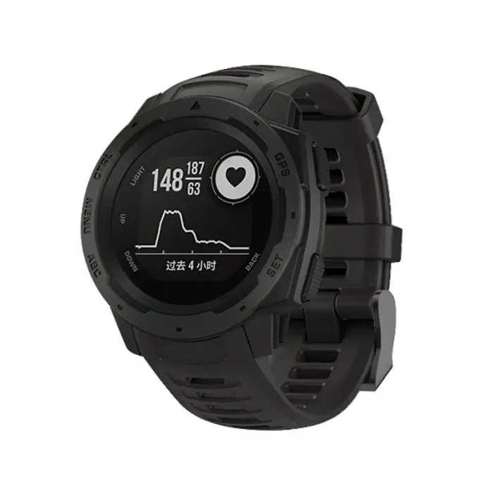 22 мм спортивные часы силиконовый ремешок для кожи ремешок для Garmin Instinct EM88