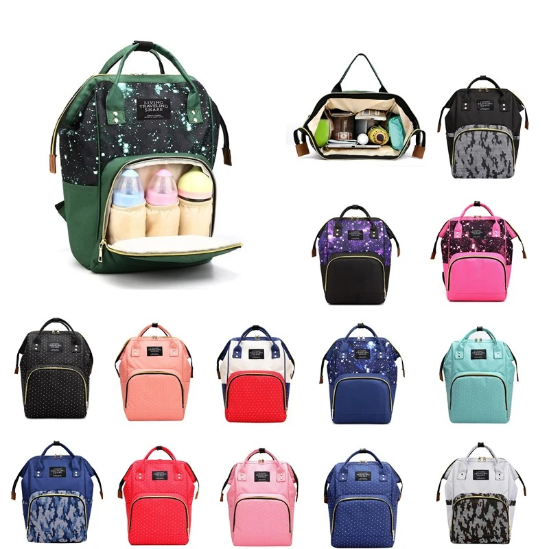 

Brand Large Capacity Baby Bag Star Sky Print Mommy Maternity Backpacks Nylon Nursing Baby Nappy Bags Baby Care