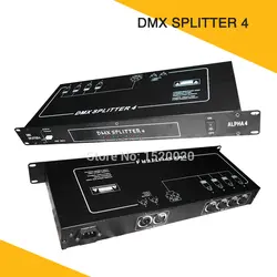 4 Route сигнала Усилители домашние DMX Splitter выход порты и разъёмы 2 Вход с 3Pin/5pin РЛ Dmx розетки Dj Light сплиттерный сигнал