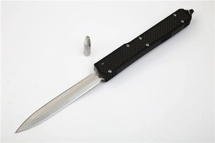 MK II out передний Нож двойного действия авто(4,4" атласная равнина) 106-4 тактический нож охотничьи ножи с розничной коробкой A07 C07 - Цвет: black