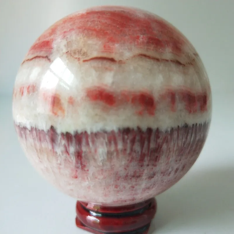 55/68 мм натуральный красный узор шариковый Камень кварцевый хрустальный шар красивые красные узорчатые Каменные Шары