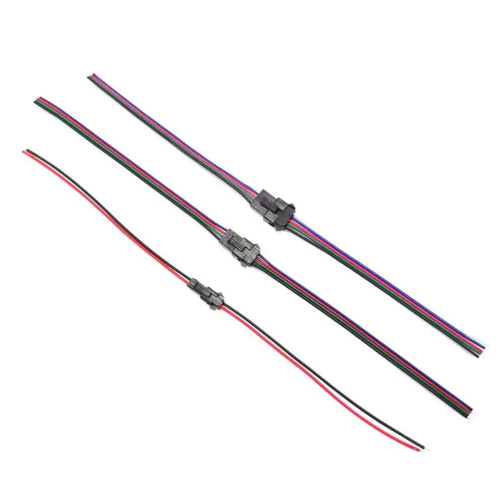 SM2.54 разъем 2Pin 4Pin 5Pin штекер гнездо Быстрый провод Соединительный кабель адаптер