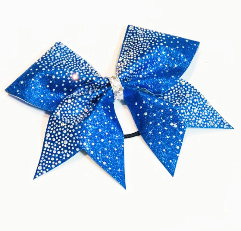 

Girls Rhinestone Gradient Bow Cheerleader Hairbow 15*16cm Custom made