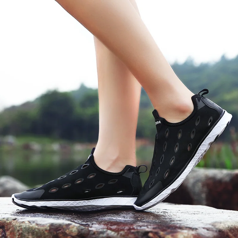 Gomneat/женские кроссовки; водонепроницаемая обувь; дышащие легкие спортивные кроссовки; мужская пляжная обувь; удобная обувь для прогулок; Zapatos hombre; Цвет Черный