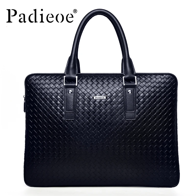 Padieoe Men's Briefcase Famous Brand Tote Bag Leather Messenger Bag Business Men Handbags Fashion Shoulder Bags Free Shipping Padieoe Men's Briefcase Famous Brand Tote Bag Leather Messenger Bag Business Men Handbags Fashion Shoulder Bags Free Shipping