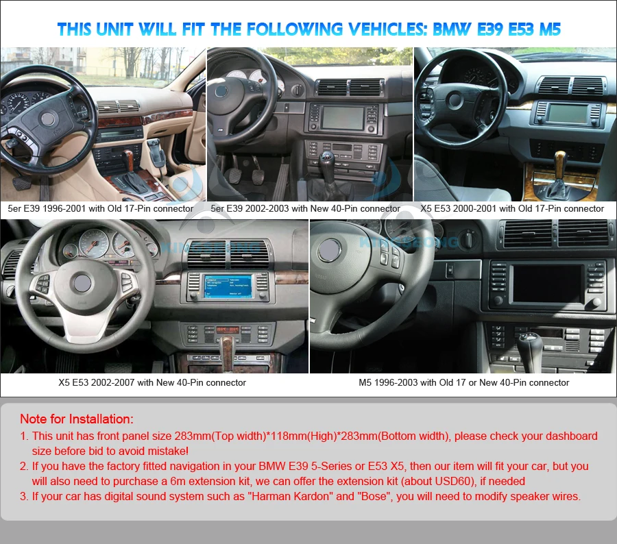 Perfect 8-Core Android 8.0 CD Head Unit GPS RDS Sat Navi DAB+ Radio BT WiFi 3G OBD DTV-IN CAM-IN Car DVD player FOR BMW E39 X5 E53 M5 2