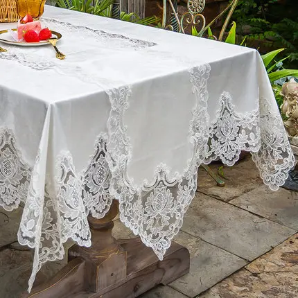 

Europe classical embroidered tablecloth table dining table cover table cloth Gold velvet Lace table cloth Party tea tablecloth