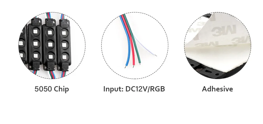 Светодиодный модуль 5050 RGB DC12V водонепроницаемый дизайн рекламы, СВЕТОДИОДНЫЙ знак, магазин баннер светодиодный модули 3 типа супер яркое