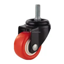 1PCS 2 inch Black Office Chair Swivel Rubber Casters Industrial Universal Wheels a set of 150 kg load industrial wheels 203mm 8 inch aluminum mecanum wheels online wholesale 2 left 2 right