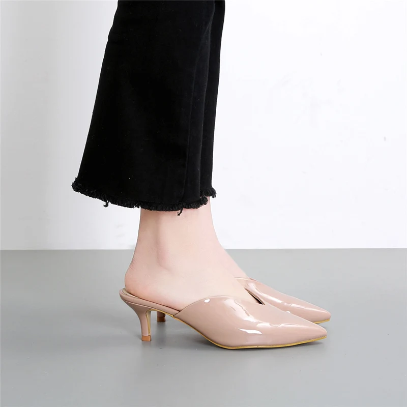 

2019 Cool Sexy Women's Jane Stiletto Pumps Metal Heels Female High Heels Wedding Lady Runway Scarpins Casual Pumps Shoes