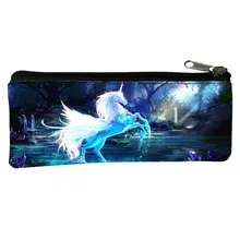 Special Offer Polyester Printing Mythical Animals Horse Children Coin Purses Kids Babys Pen Bags Womens Key Wallets for Teenage