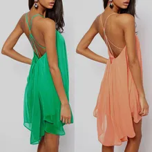 Brand Fashion Women Dress Sexy Quality Casual Chiffon Summer Style Tropical Vestidos De Festa Femininas Summer Dress