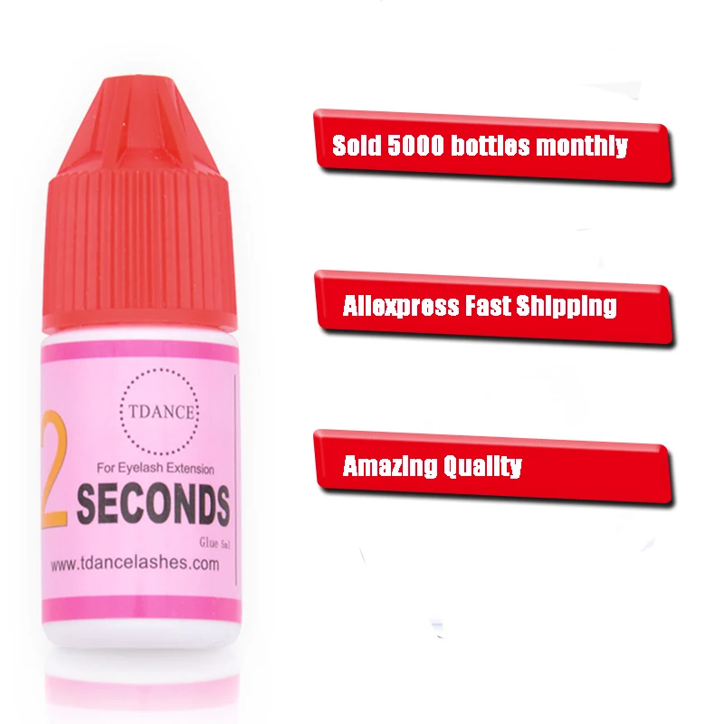 

Eyelash Extension Adhesive Fast Strong Eyelash Glue Extra Long Lasting 5ml