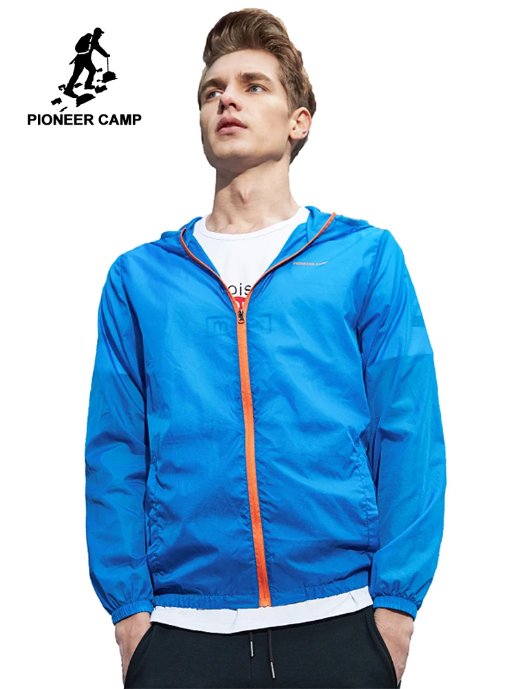Pioneer Camp ultra thin men jacket brand clothing sun protection coat