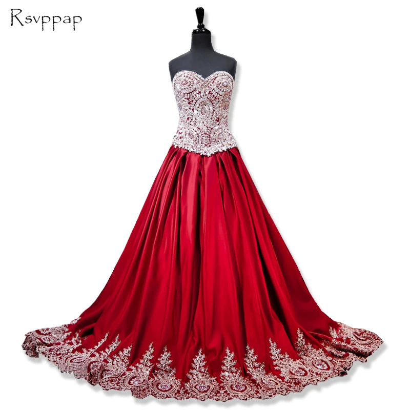 

Long Evening Dress 2020 Stunning Sweetheart Gold Lace Ball Gowns Women Formal Arabic Style Evening Gowns robe de soiree