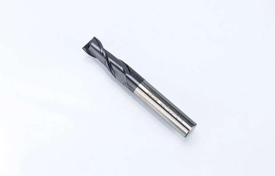 HUHAO 1PC 2 flutes Solid Carbide End Mill CNC Milling Cutter HRC45 R 1 2 3 4 5 6 8 10 14mm router bits for CNC milling machine