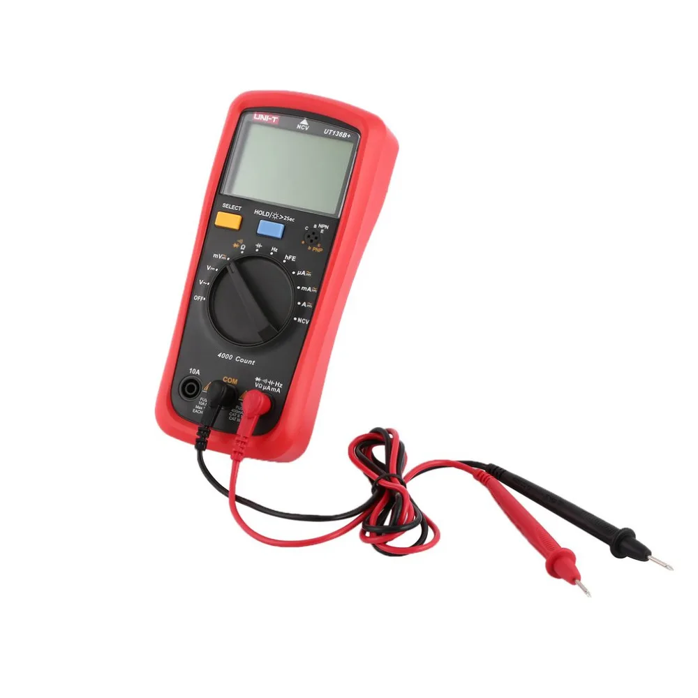 

Digital Multimeter UNIT DC/AC Voltage Current Meter Handheld Ammeter Ohm Diode NCV Tester 4000 Counts Multitester No Contact