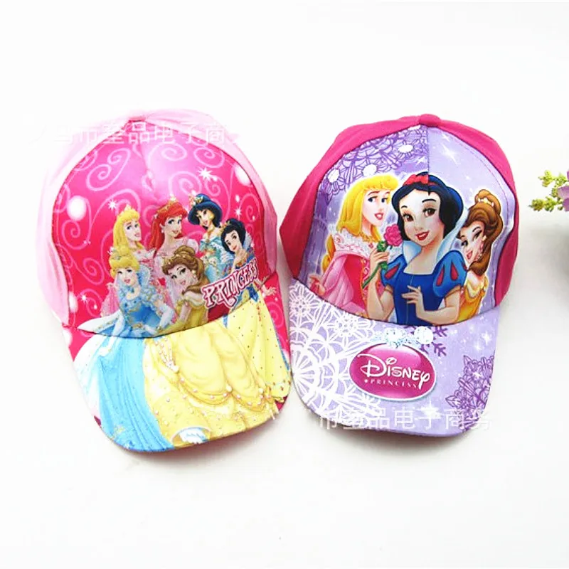 

1pc Cinderella Kids Adjustable Cloth Hats Snow Princess Theme Party Favors Cap Trucker Caps For Kids Boy Girl Party Decoration