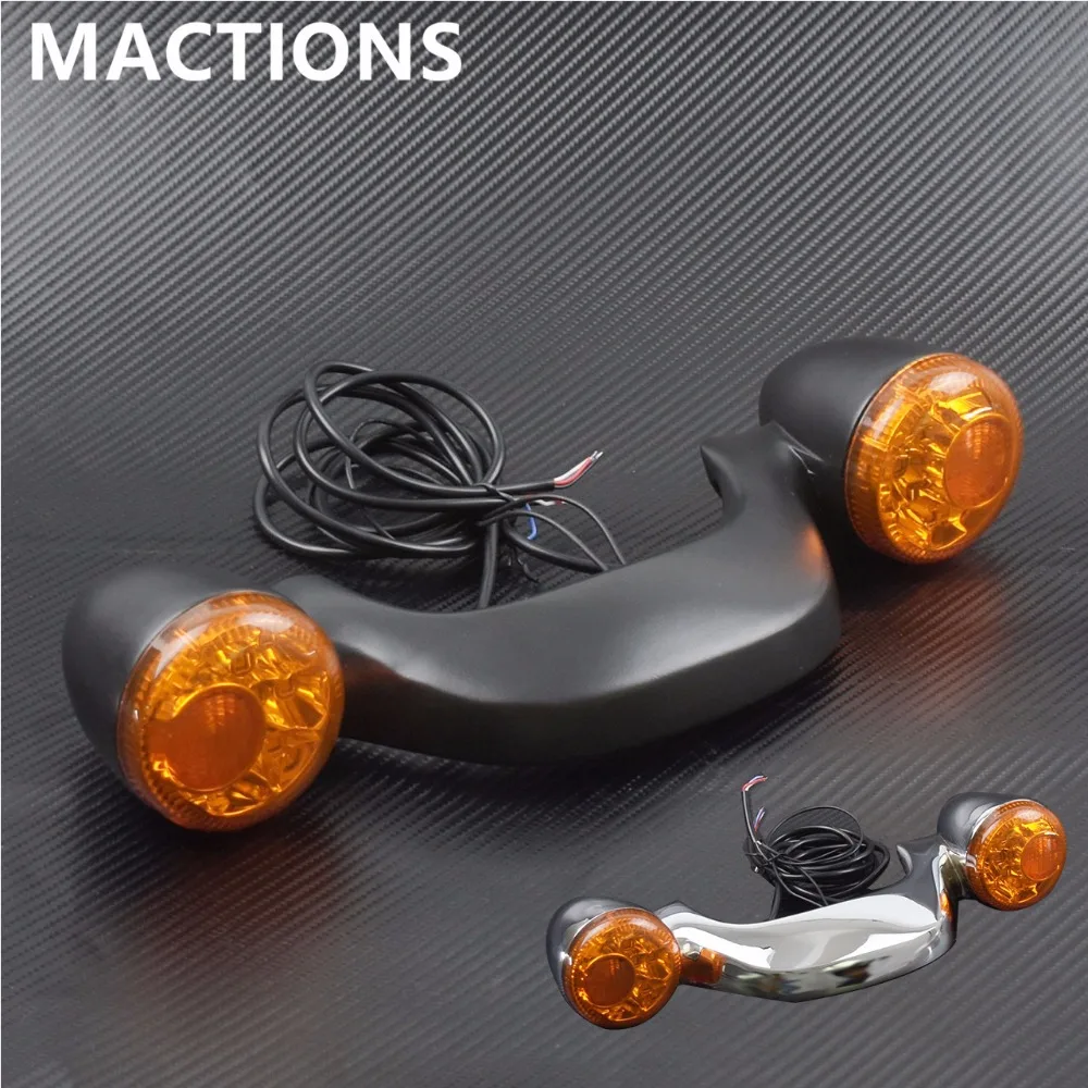 Buy Chrome Black Motorcycle Amber Rear LED Brake Light