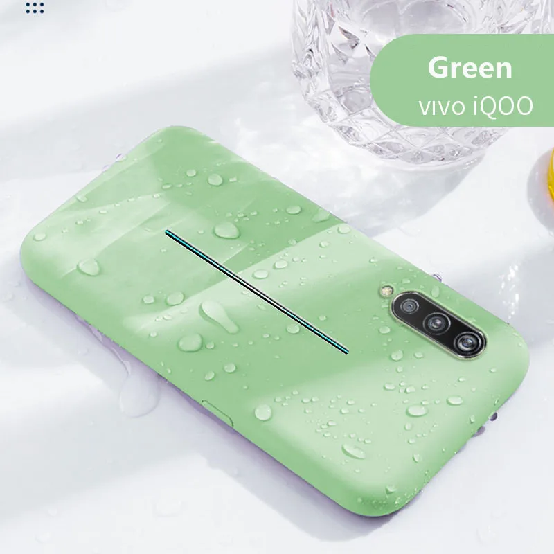 Модный чехол Koosuk для ViVO iQOO жидкостный Мягкий силиконовый ультра тонкий защитный
