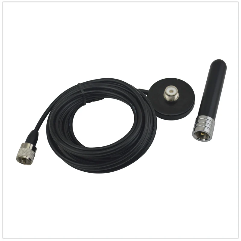 Móvel com 5 Nagoya Dual Band - 430 Mhz 2.15 Rg-58 Antena 3.0dbi 100 Watt Metro Cabo Coaxial u & Montagem Magnética Nl-310 144 4 antenna mobile