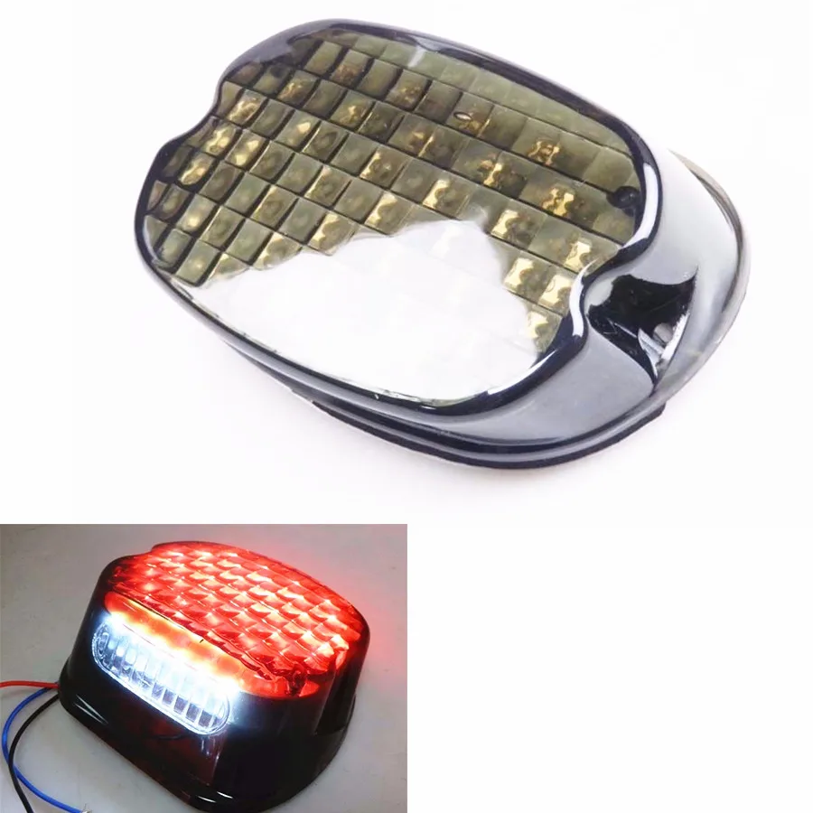 

Harley Dyna Fat Boy FLSTF Night Train FXSTB LED Smoke Tail Brake Light Low Profile for Road King Electra Glide Road Glide