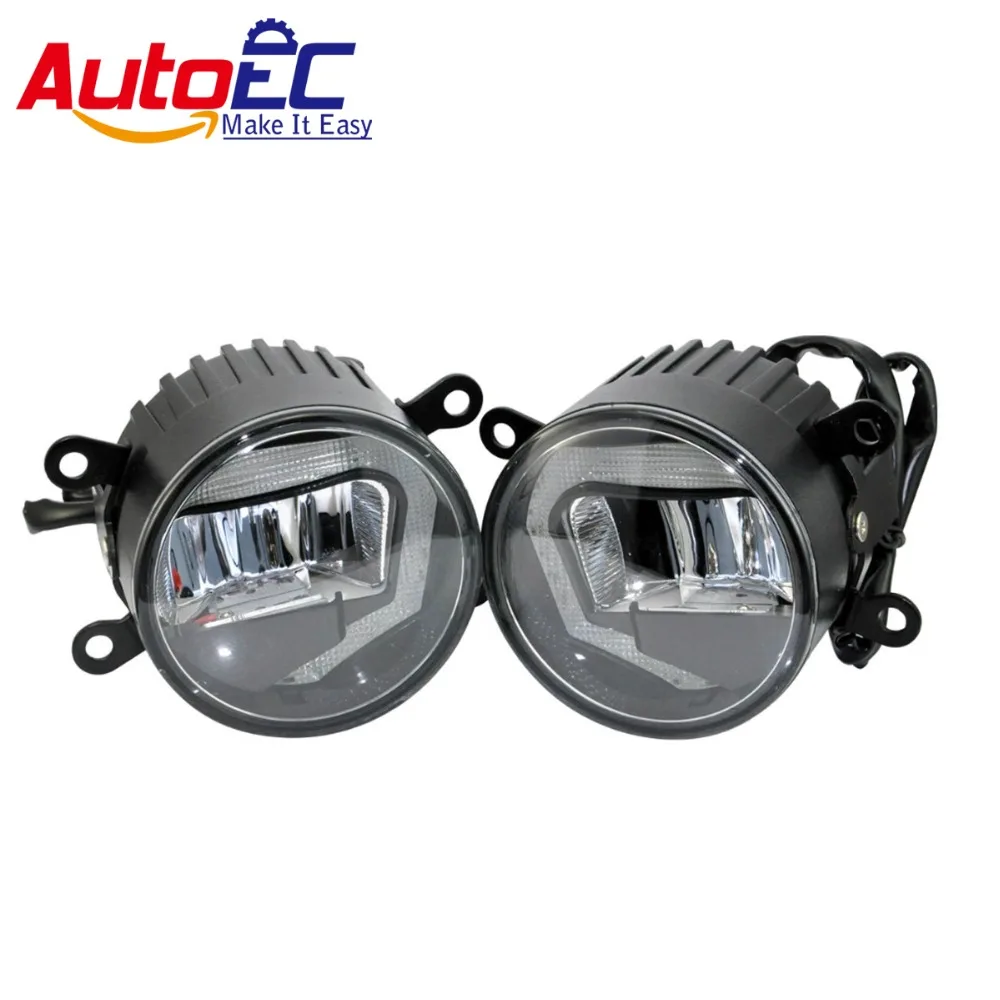 

AutoEC 10set 2 in 1 6000k 10w LED Car Auto Fog Light Daytime Running Light DRL DC12-24V Universal for Cars Wholesale #LM145